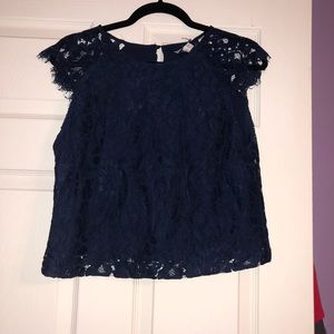 NWT lace Eva Mendez crop top